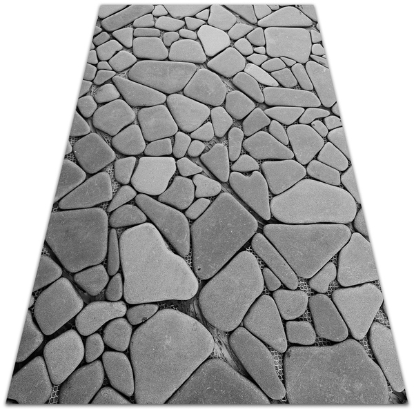 Interior PVC rug large stones